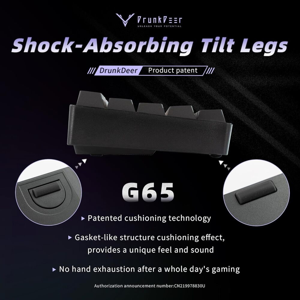 DrunkDeer G65 Rapid Trigger Mechanical Keyboard Magnetic Switch Gaming PBT - Picture 2 of 7